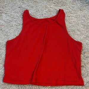 Red Sleeveless Women's Top